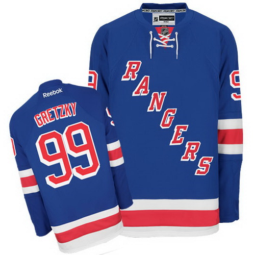 80% Discount New York Rangers 99 Wayne Gretzky Blue NHL Hockey Jersey